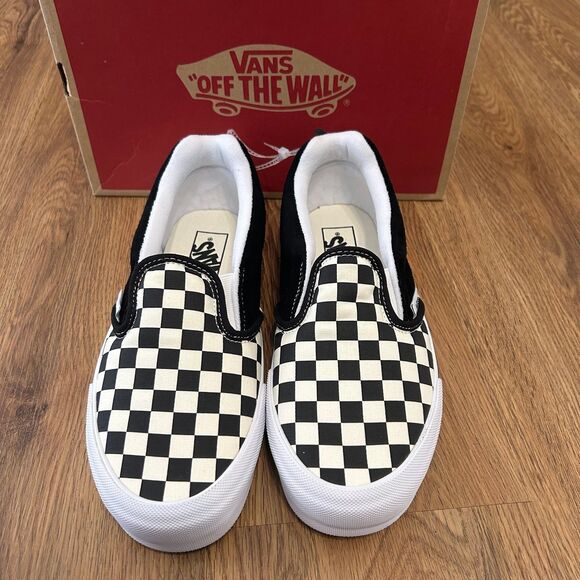 VANS Knu checkerboard slip on shoes sneakers men’s 7 new - Picture 1 of 6
